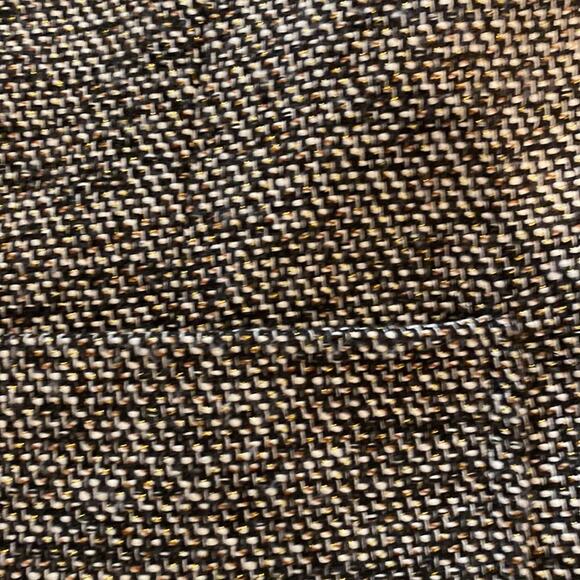 Dana Buchman Beaded Tweed Blazer w/ Metallic Gold Shimmer Thread EUC Sz 14 - Picture 10 of 11